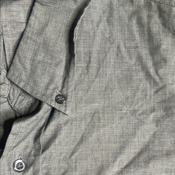 Basic Editions Green Casual Button Down Shirt - Picture 3 of 7